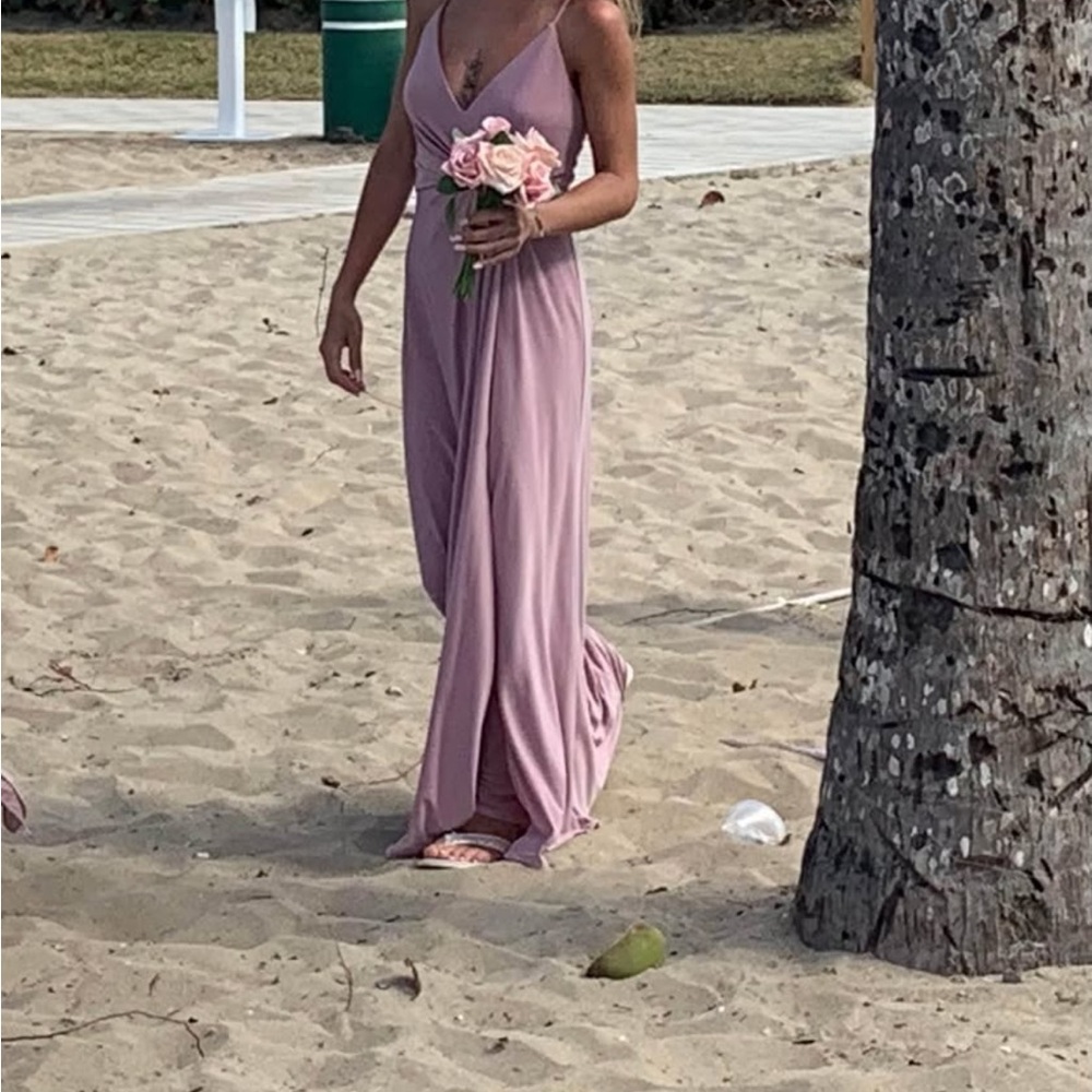 Elegant Pink Maxi Dress